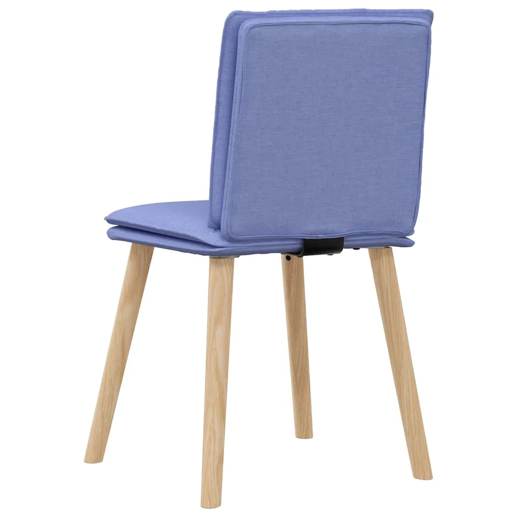 Sedie da Pranzo 4 pz Blu Jeans in Tessuto 3315365