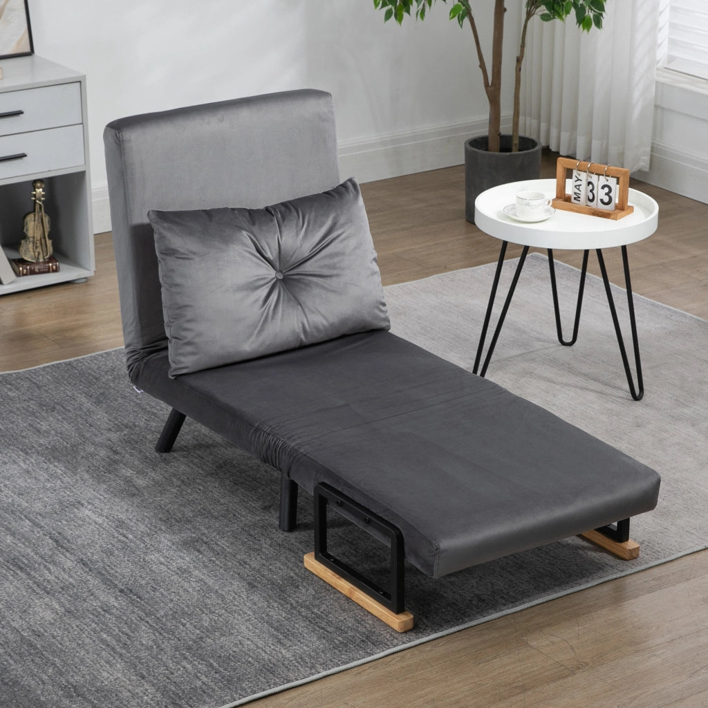 Poltrona relax ¨C Minimal ¨C Tessuto nero