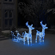 Decorazione Natalizia Renne e Slitta 160 LED 130 cm in Acrilico 328520