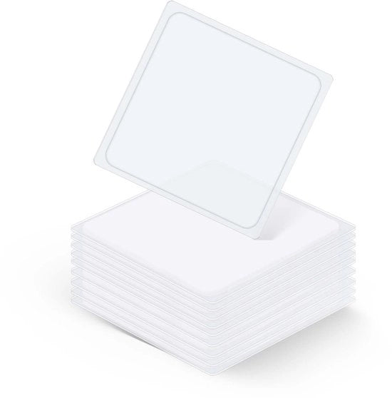 Pacchetto con 10 pattini antiscivolo, pattini antiscivolo trasparenti multifunzionali per l'auto, pattini di gomma siliconica riutilizzabili, tappetino antiscivolo lavabile per il cruscotto, supporto per cellulare, protezione contro le abrasioni.