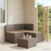 Divano da giardino 3 posti con cuscini in look rattan PP 8011902