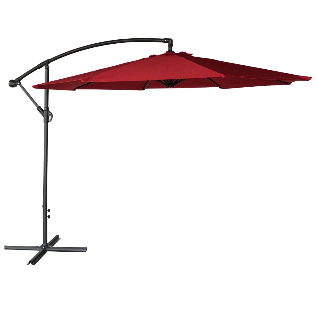 OAHUOmbrello offset rotondo 3,50m diametro rosso