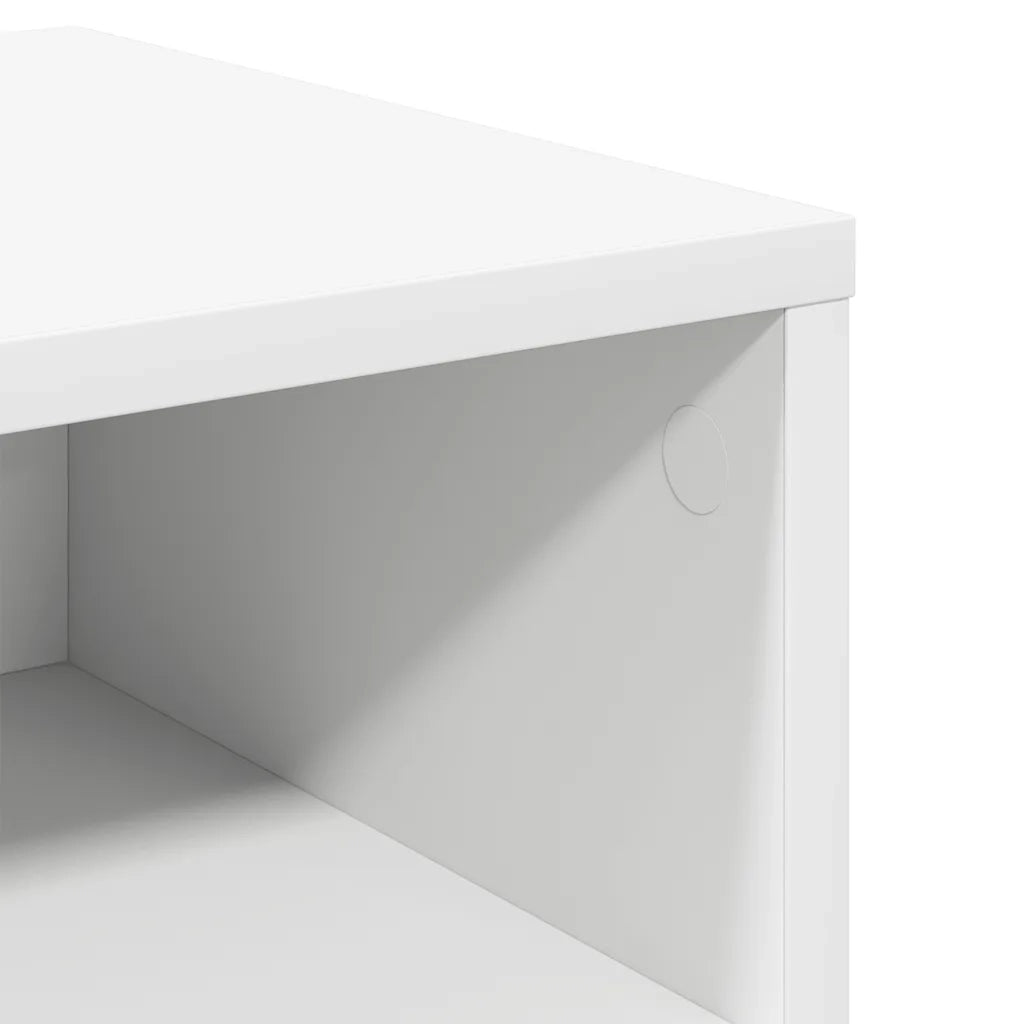 Set di 2 Comodini | Armadio da Notte | Mobiletto da notte Bianchi 40x30x30 cm Legno Ingegnerizzato