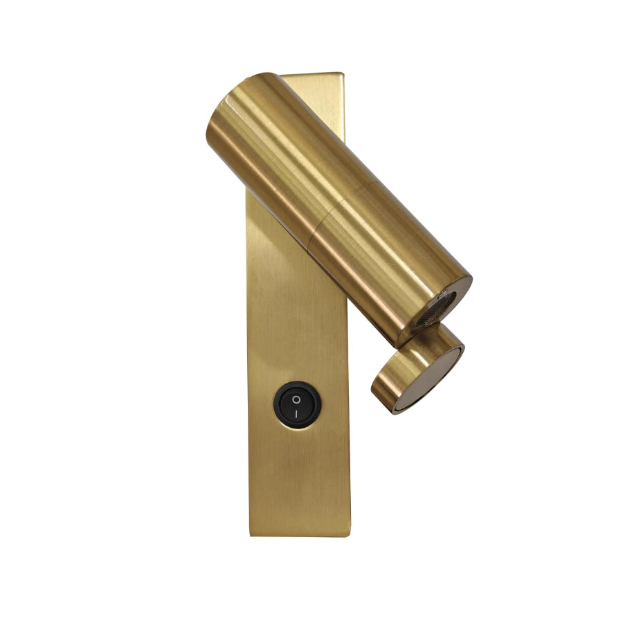 Applique MIRI oro orientabile LED 3W con interruttore