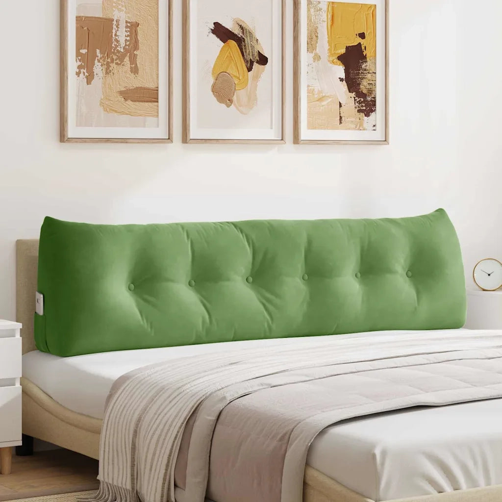 Cuscino per Schiena Verde chiaro 180 x 24 x 50 cm Velluto 42014577
