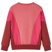 Felpa da Bambino Color Block Rosa e Henn¨¦ 104