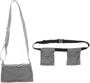 Drainaggio per Mastectomia - Sacco di Drenaggio Flessibile - Supporto per Flessi di Drenaggio - Doccia con Tessuto a Maglia soffice - Compreso Filtro per Bevande - Sicuro per due Flessi di Drenaggio