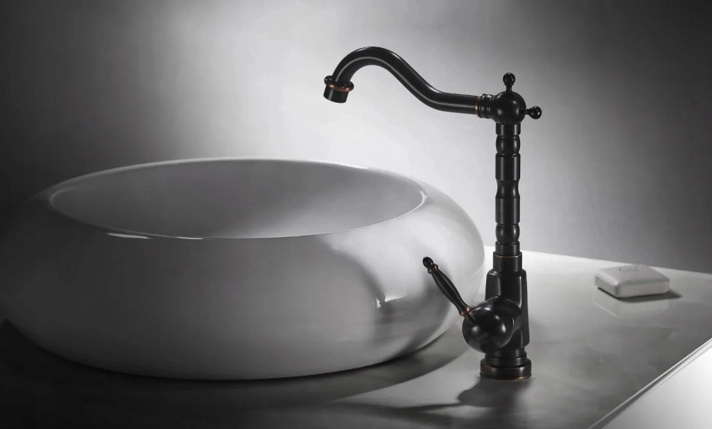Rubinetto Da Lavabo Rea Bona Old Black High