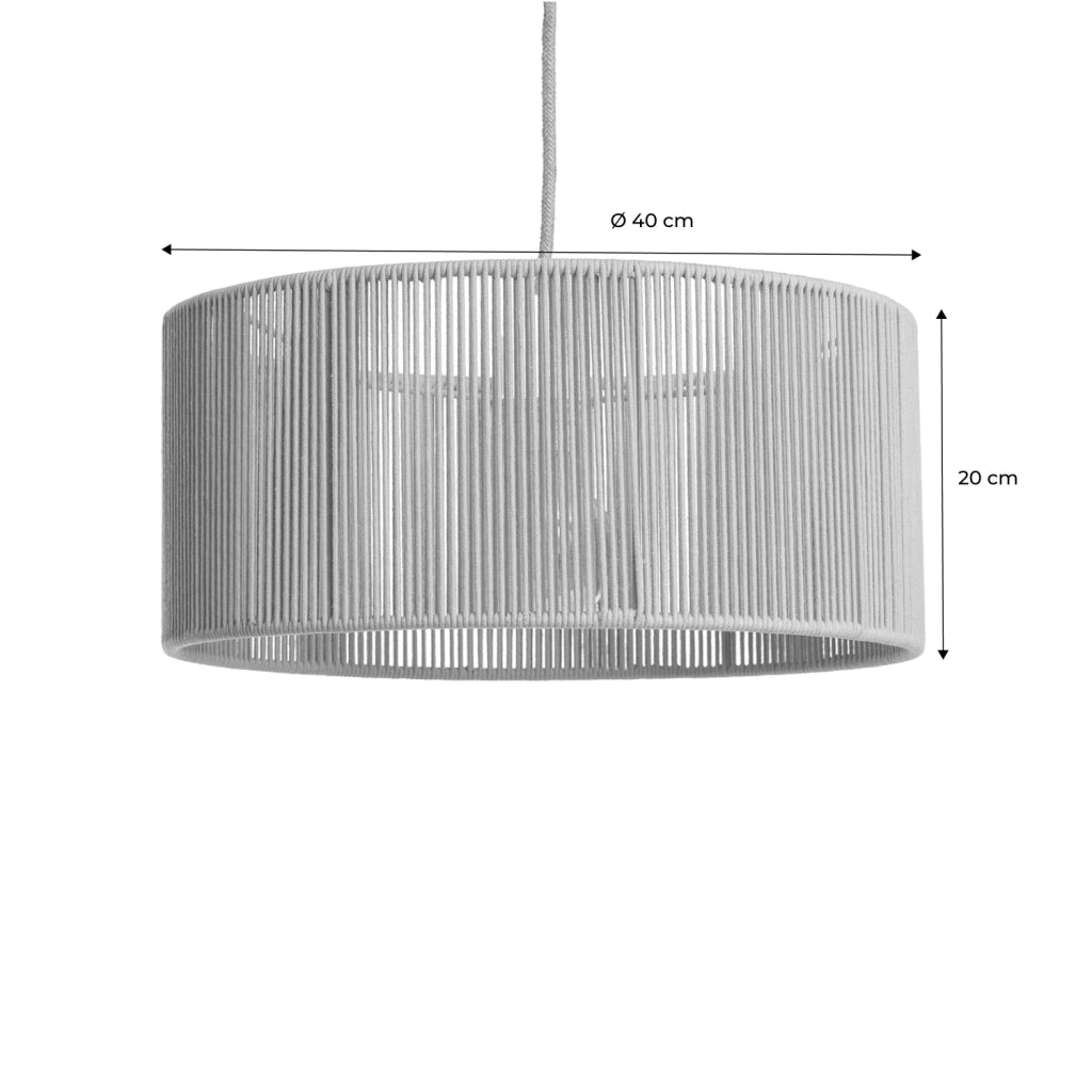 Lampade in canapa, 40cm, marrone naturale