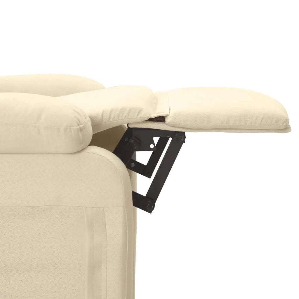 Poltrona Massaggiante Elettrica Crema in Tessuto 3073703