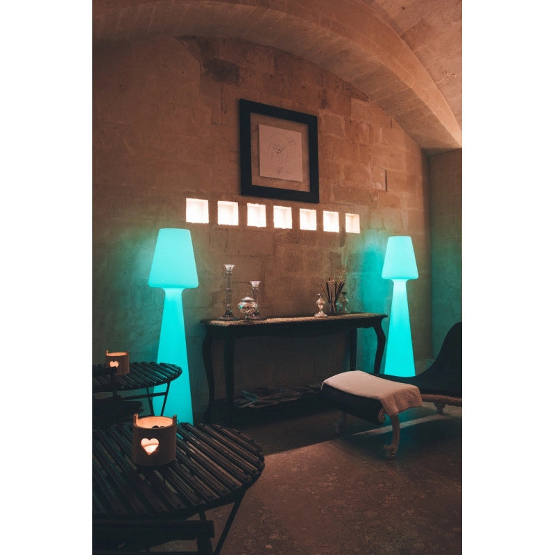 Lampada da terra di design H165 in polimero LED RGB per interno ed esterno - Made in Italy - Monacis