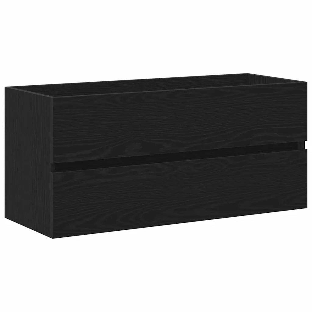 Mobile Lavabo | Armadio per Lavabo da Bagno Rovere Nero 100 x 39 x 62 cm