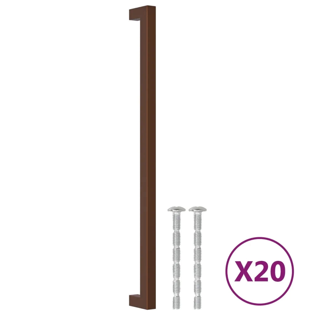 Maniglie per Mobili 20 pz Bronzo 320 mm in Acciaio Inoxcod mxl 109019