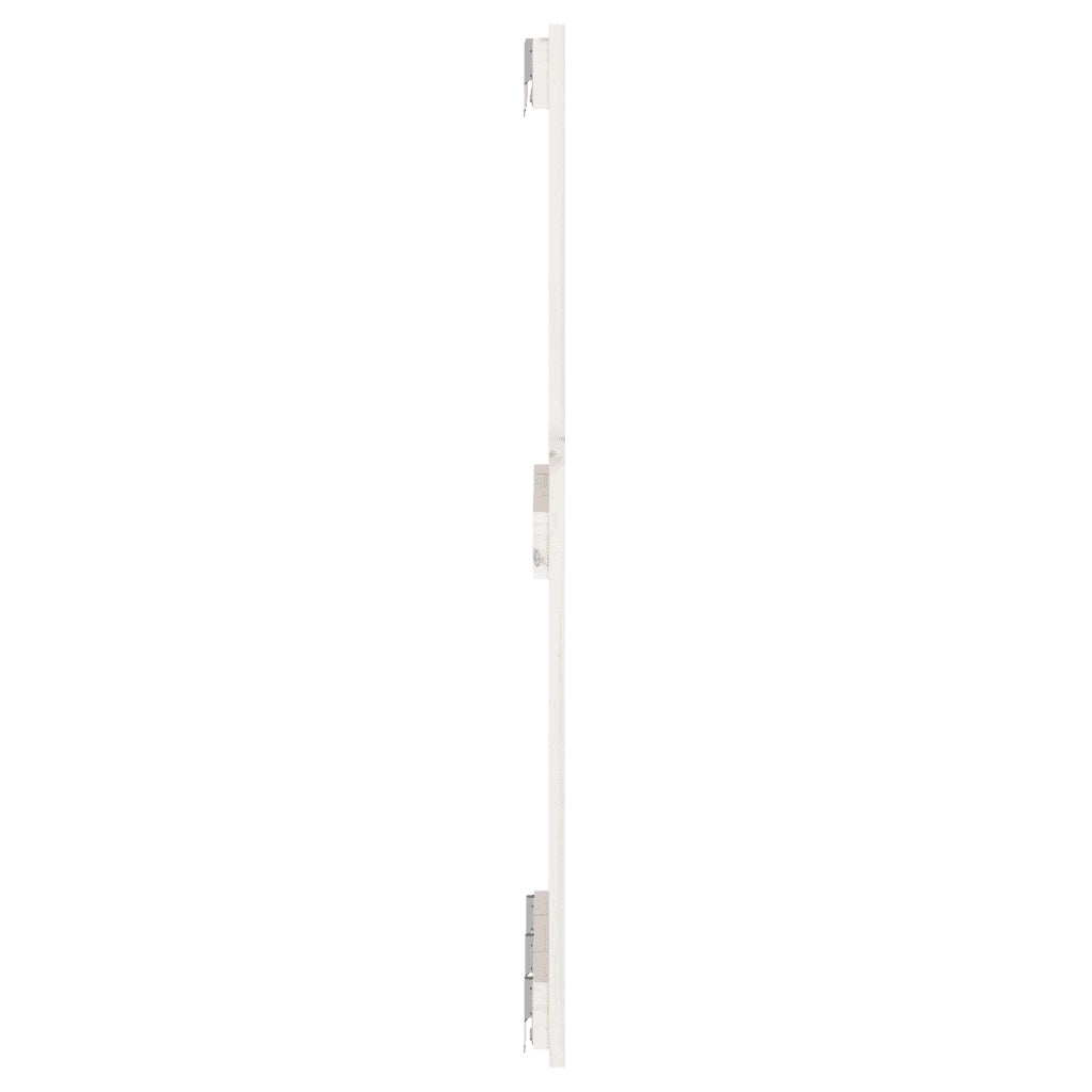 Testiera da Parete-Testiera a Muro-Testata Decorativa Bianca 140x3x90 cm in Legno Massello di Pino