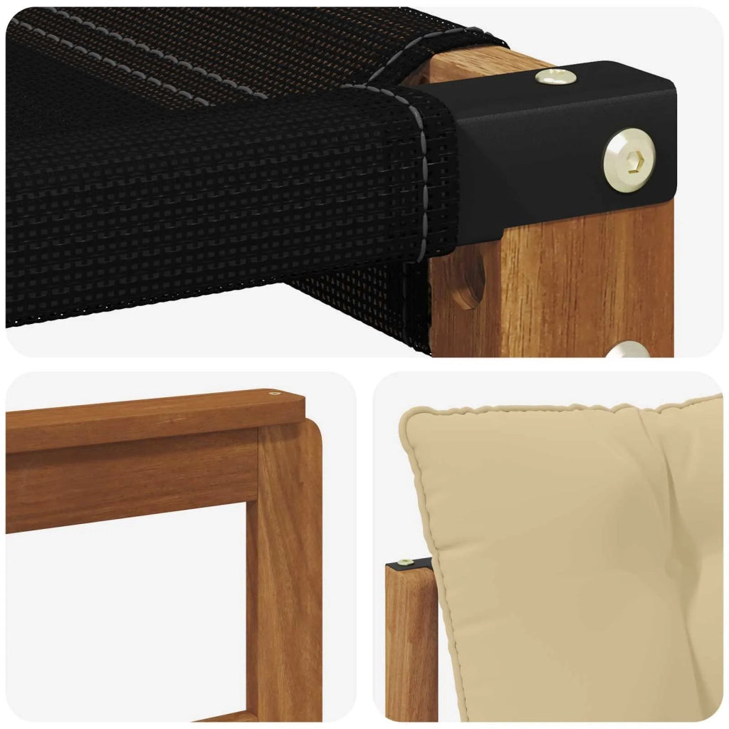 Set di divani da esterno con cuscino 10 pcs Naturale e Beige 3369088