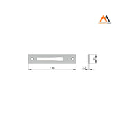 CONTROPIASTRA INOX mm25 PER DEVIATORI 02524 X