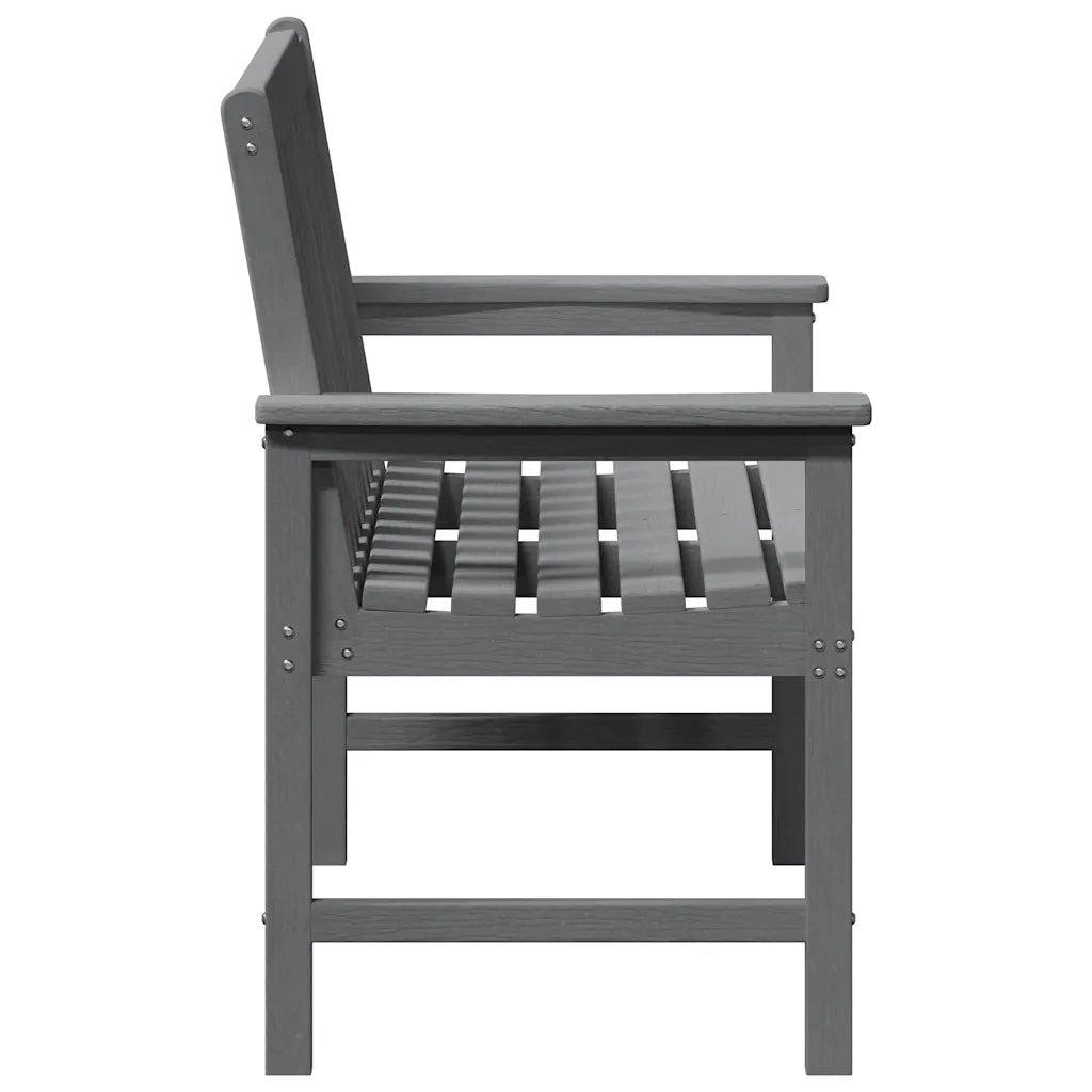 Panchina da giardino Grigio chiaro 120 x 59 x 88 cm HDPE 42006603