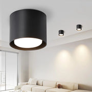 ZMH Lampada da soffitto LED nera moderna rotonda 5W per camera letto