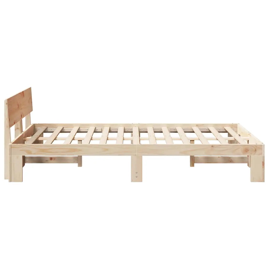 Letto matrimoniale | Letto per adulti | Struttura del letto Naturale 120 x 190 cm Pino massello