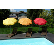 Ombrellone palo centrale Borgo Made in Italy - diametro 200 cm - Rosso