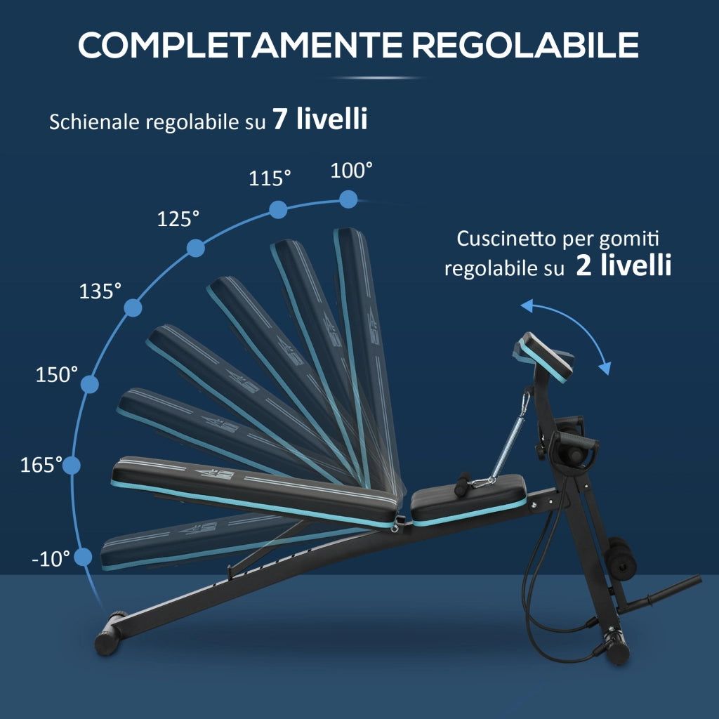 Panca per Esercizi ¨C Minimal ¨C Blu