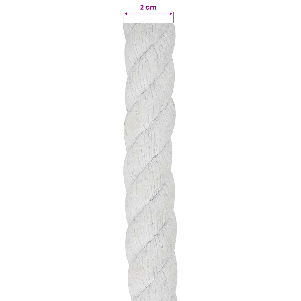 Corda Bianco 2 x 2 x 2500 cm Cotone 42011873