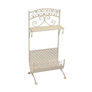 Portariviste metallo letizia bianco cm31x42h85