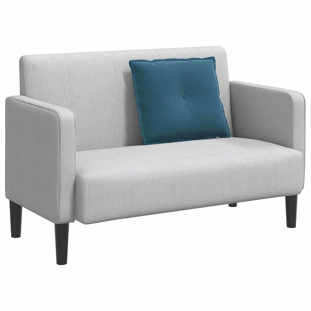 Cuscino per Schiena Blu 60 x 50 cm Tessuto in Cords 42014674