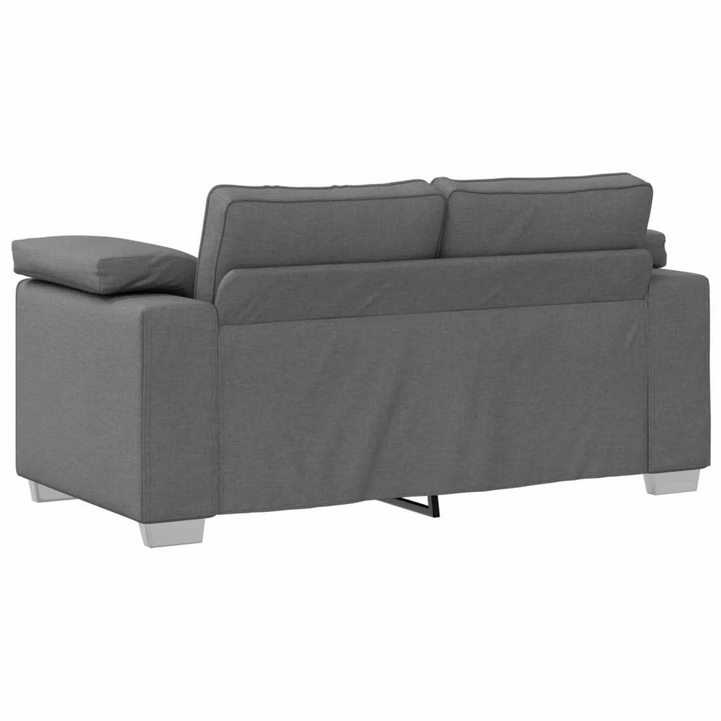 Divano 3 pcs Grigio scuro 219 x 80 x 82 cm Tessuto misto lino 3324659