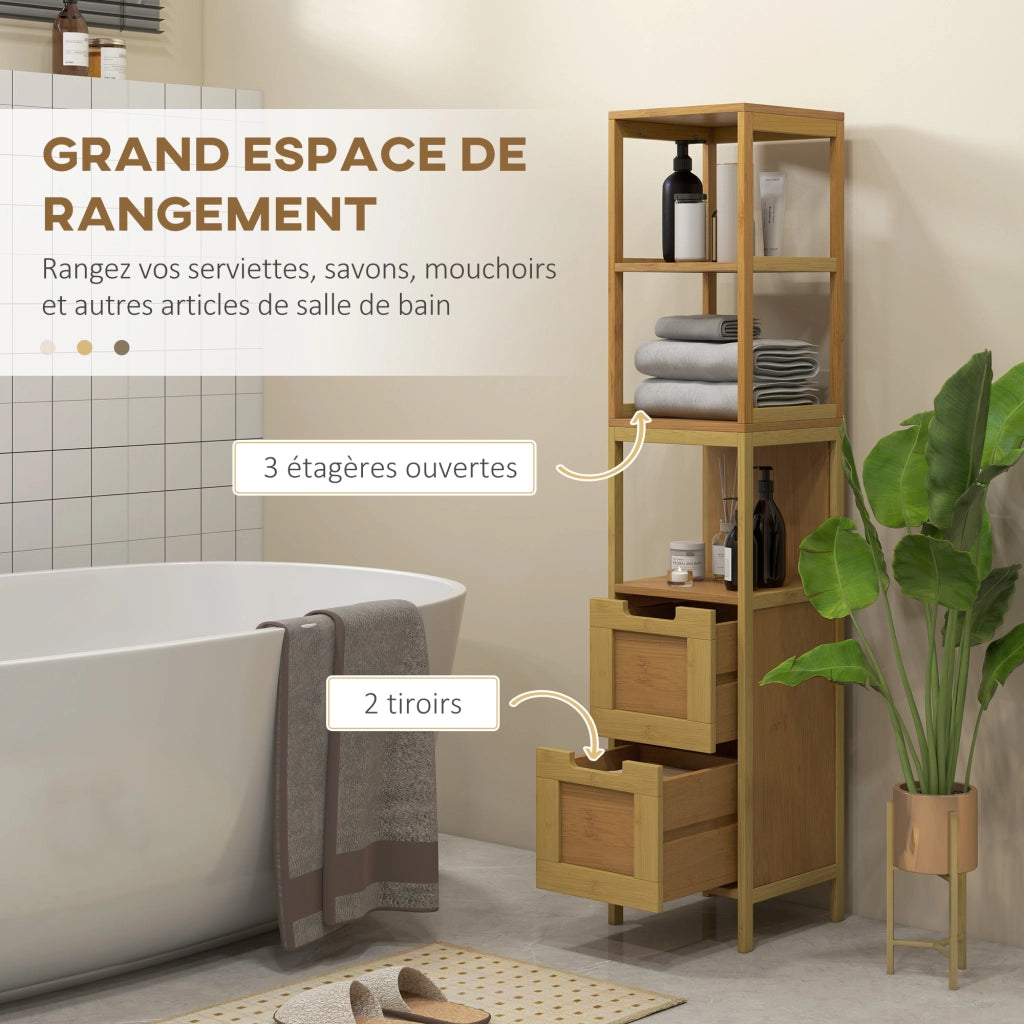 Mobiletto Bagno Colonna ¨C Minimal ¨C Bamb¨´ 30x30x144