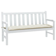 Cuscino per Panca da Giardino-Cuscini per panchina da esterno Crema M¨¦lange 150x50x7 cm Tessuto