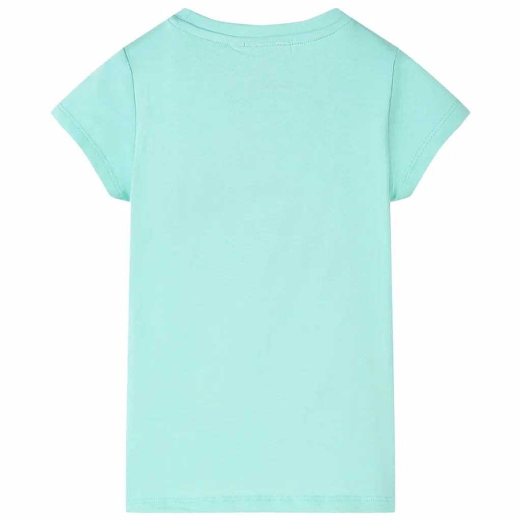 Maglietta da Bambina Menta Chiaro 116