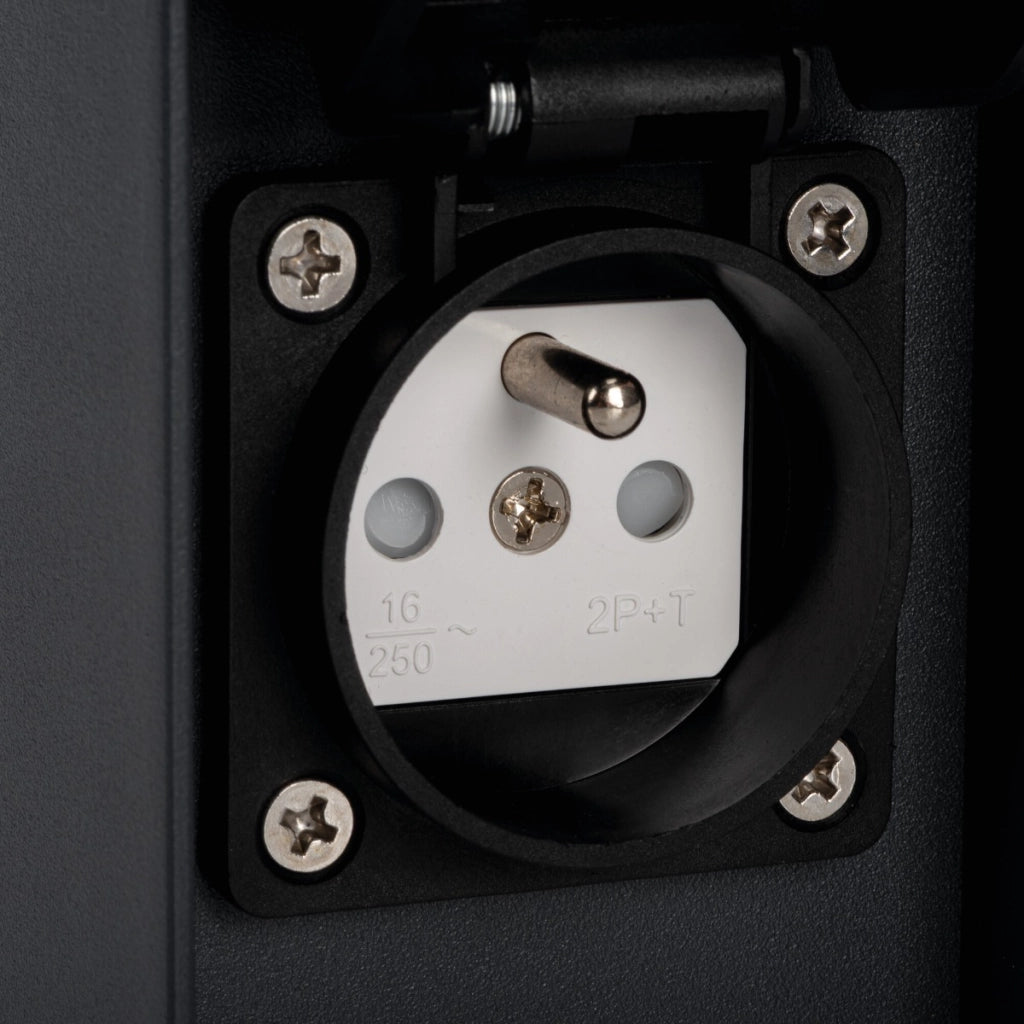 Applique esterno quadrato 16cm nero G9 11W IP44 Kanlux