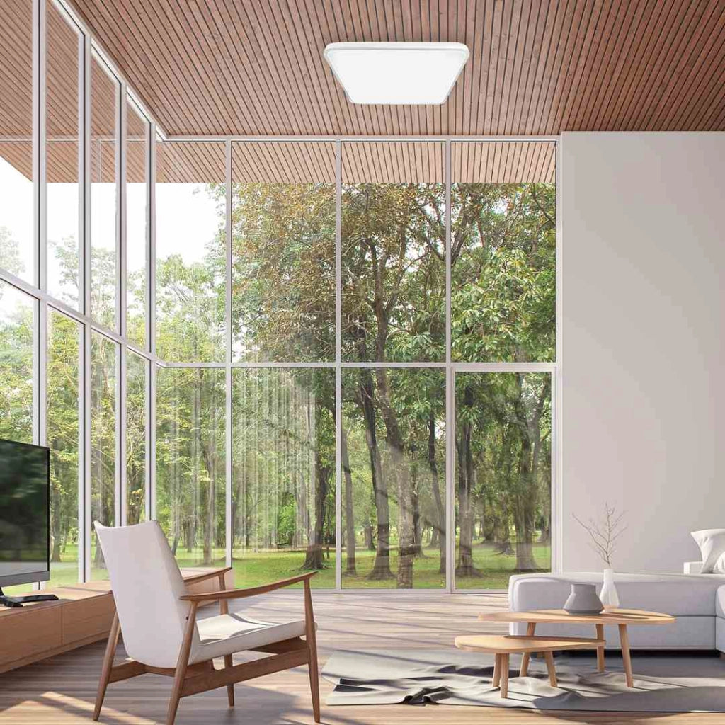 Plafoniera LED Milagro Fabio quadrata 47cm 35W bianca