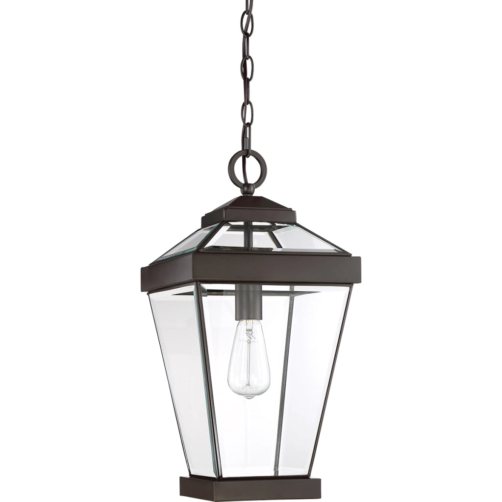 Lampada a sospensione esterna Quoizel Ravine bronzo E27
