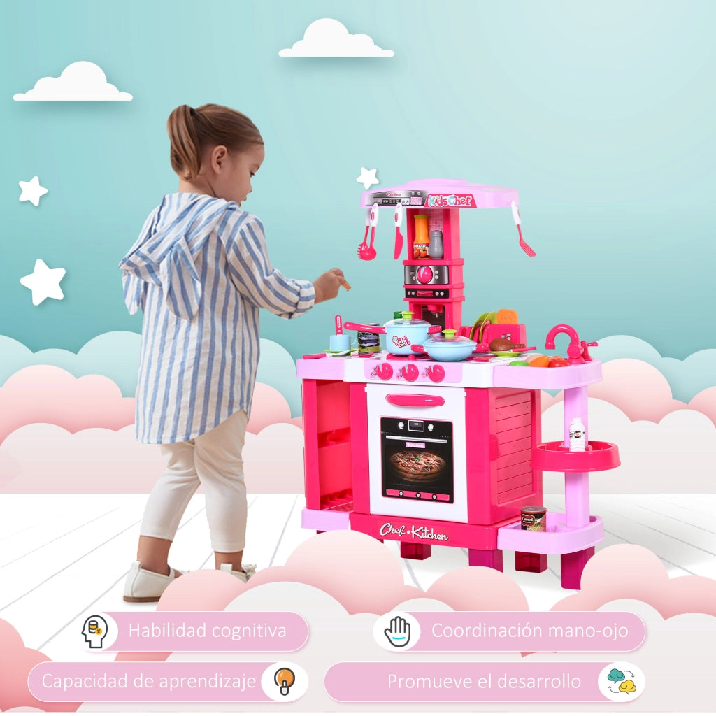 Cucina Giocattolo per Bambini ¨C zephmum ¨C 78x29x87 cm Rosa