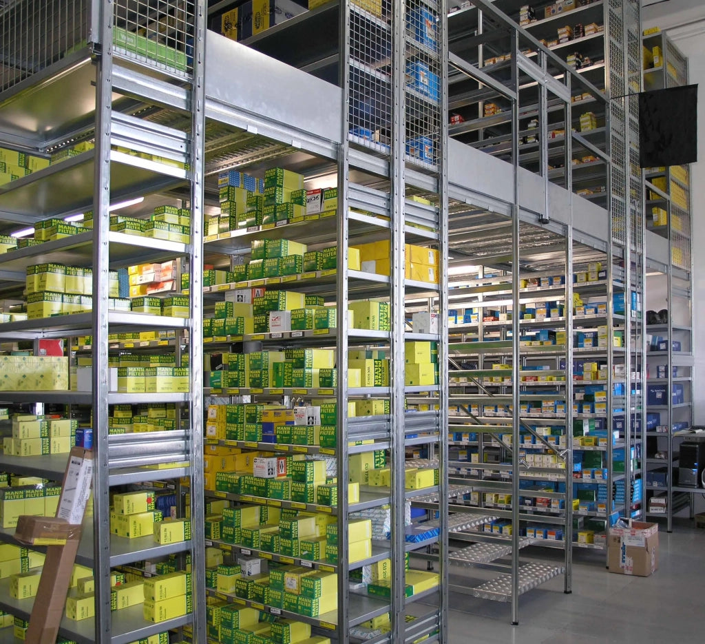 Scaffalatura in ferro da magazzino Zincata cm. 100x50x200h