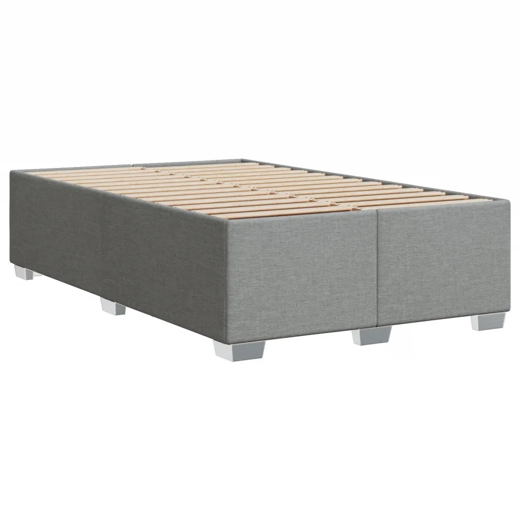 Letto matrimoniale | Letto per adulti | Giroletto senza Materasso Grigio Chiaro 120x200 cm Tessuto