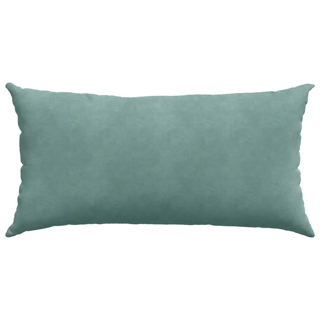 Cuscini da Divano 2 pcs Verde Mare 80 x 40 cm Tessuto in Cords 42013723