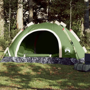 Tenda da Campeggio 3 Persone-Tenda per Escursionismo Verde a Rilascio Rapido