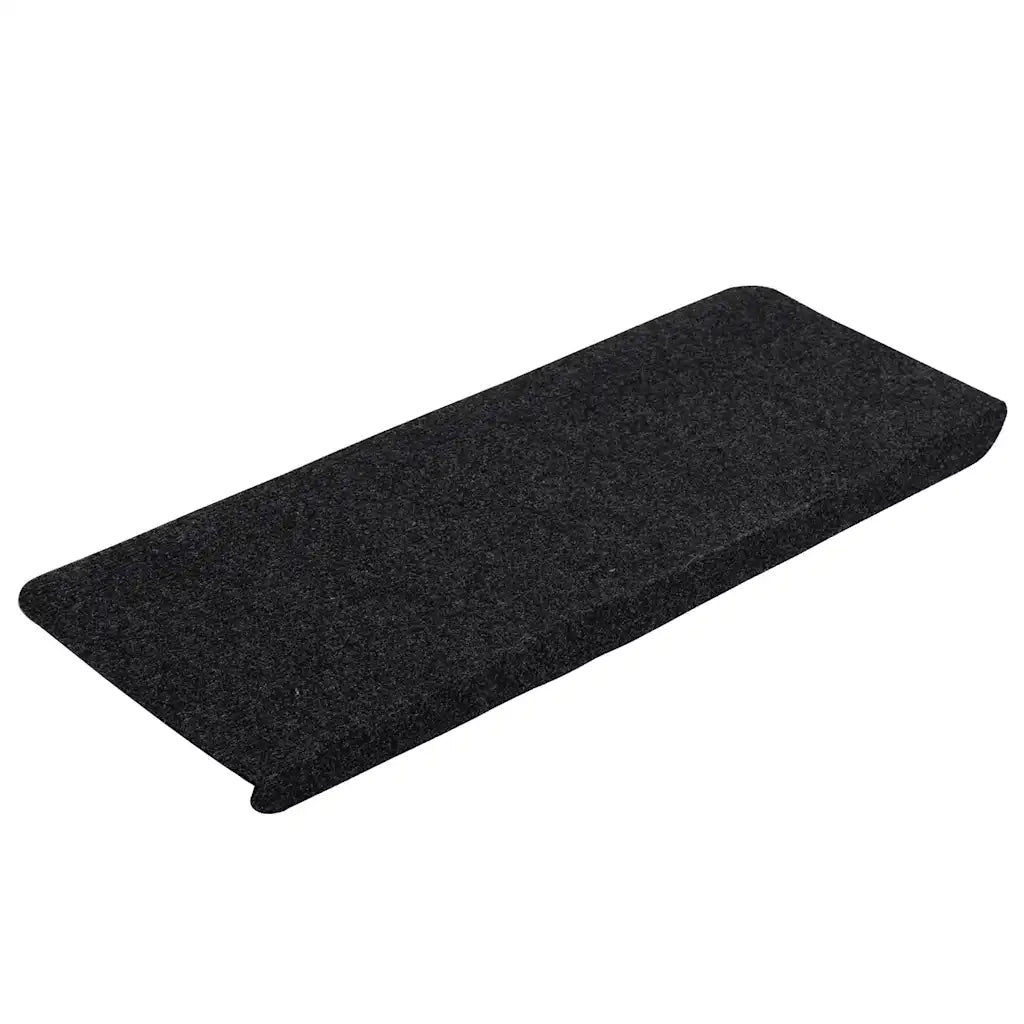 Tappetini Autoadesivi per Scale 15 pz | Gradini per Scale 65x24,5x3,5 cm Nero