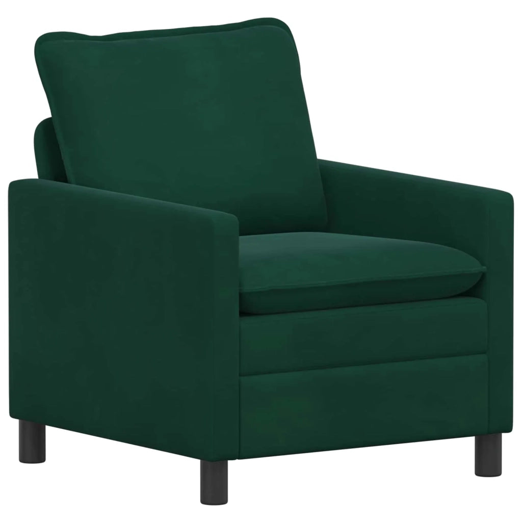 Set di divani 2 pcs Verde Scuro Velluto 3417069