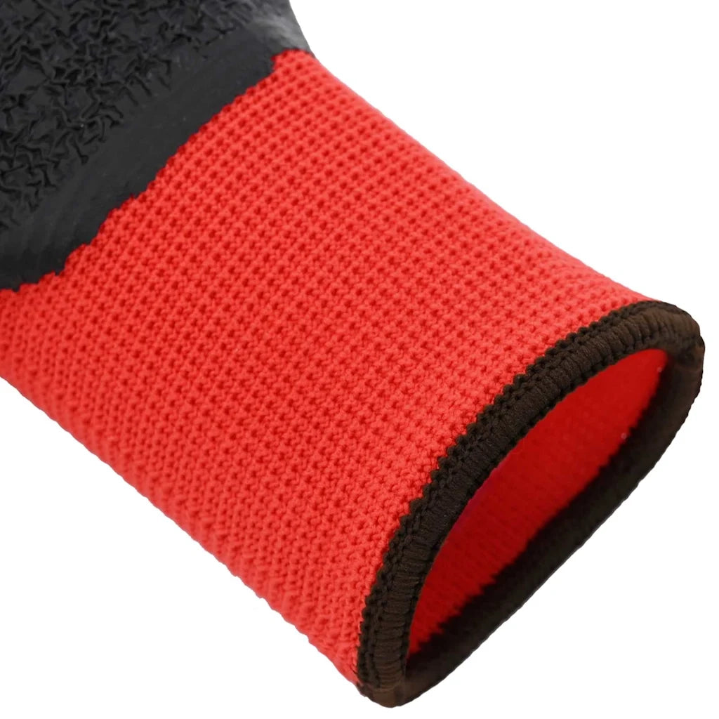 Guanti da Lavoro 12 pcs Rosso e Nero 8 / m 42020692
