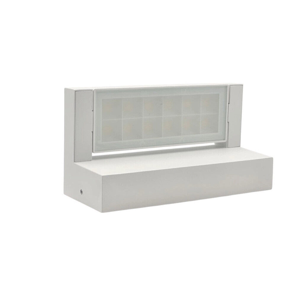 Trade Shop - Applique Parete Inclinabile Esterno 21w Tecnologia Cct 3 Tonalità Di Luce Ip65 472-3c - Bianco