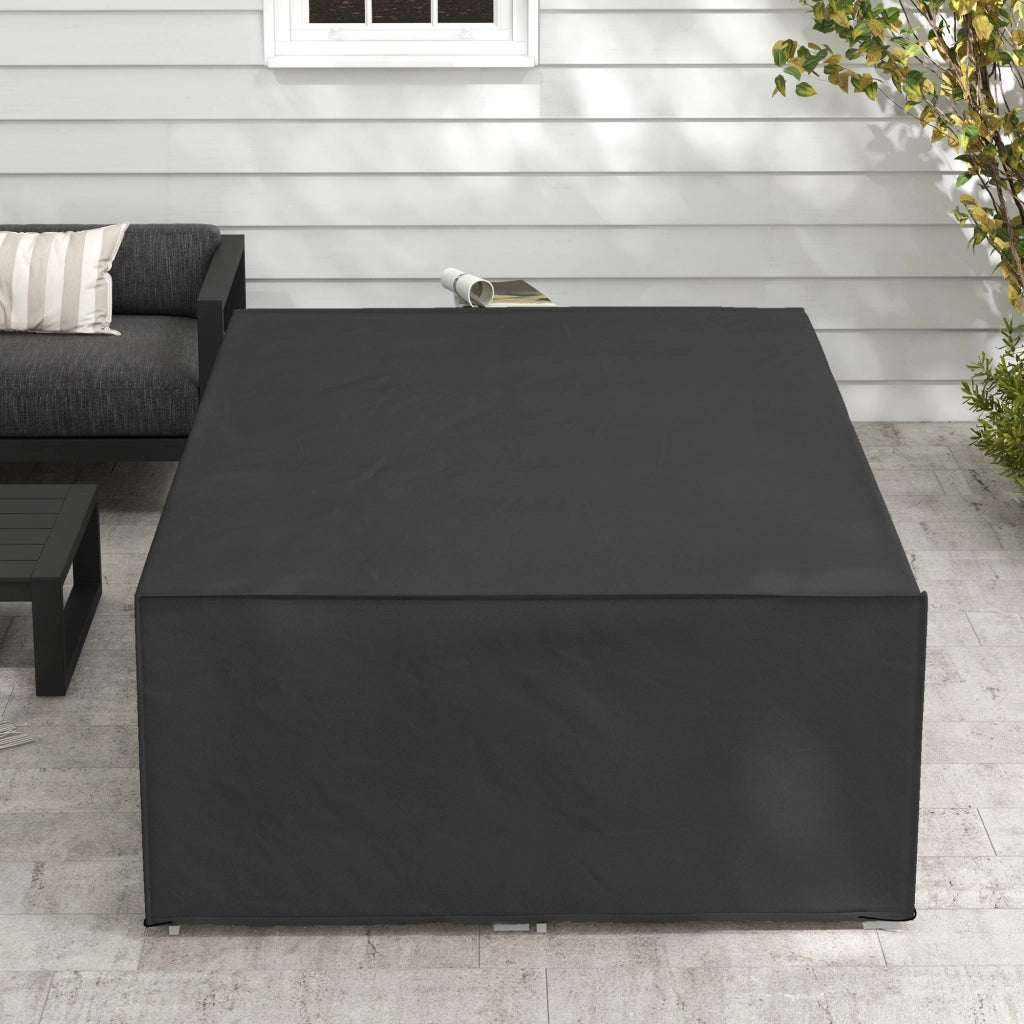 Custodia Coperta Tavolo da Giardino ¨C Minimal ¨C Nero 222x155x67