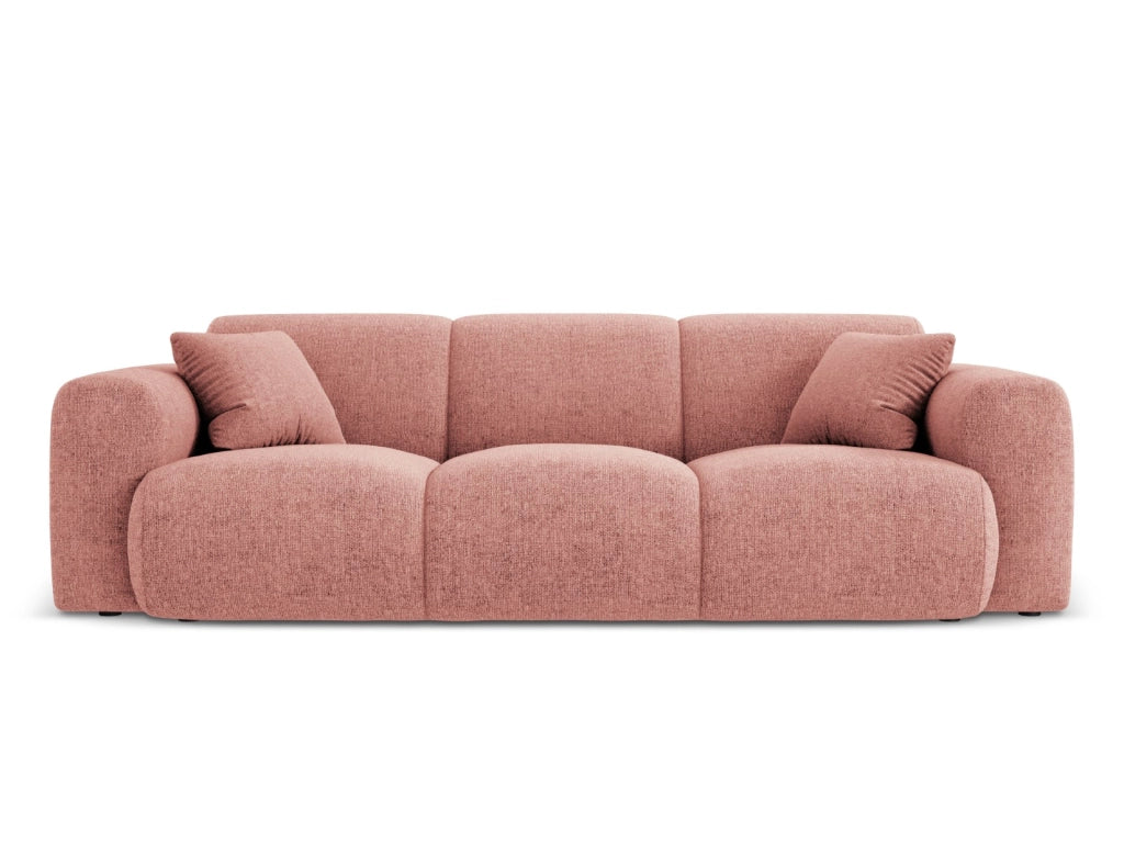 Cosmopolitan Design - Divano "Nolio" 3 posti in ciniglia rosa 