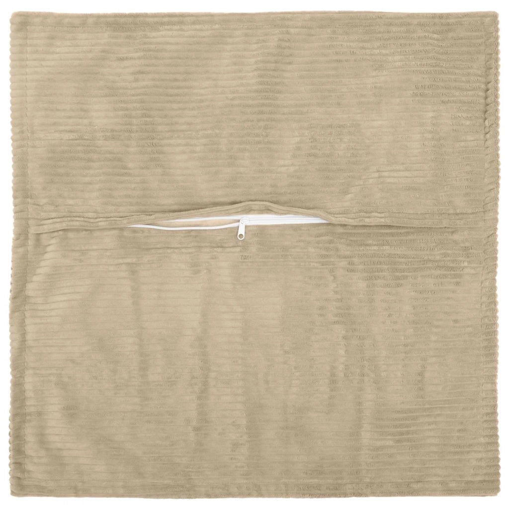 Federa 2 pz HOUTEN Tortora 60 x 60 cm corduroy 920743