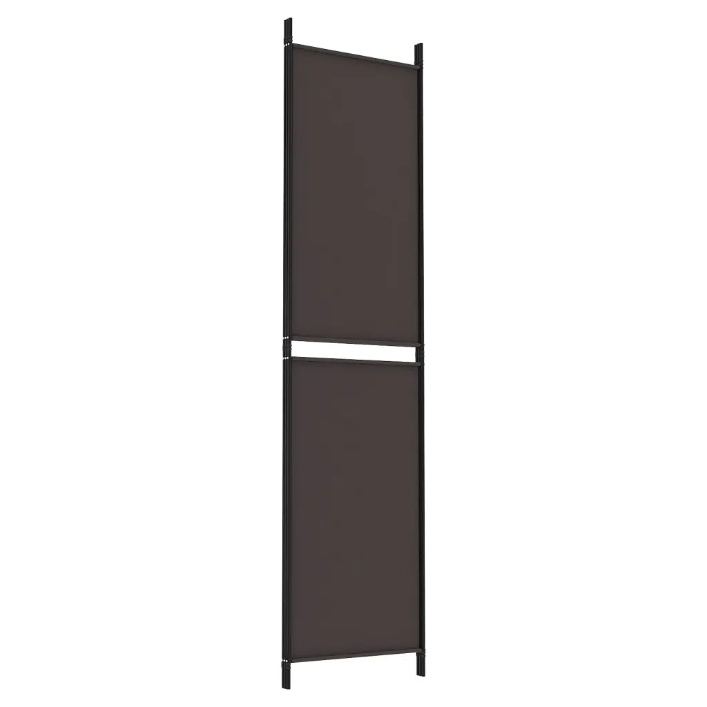 Divisorio a 3 Pannelli Marrone 150x200 cm in Tessuto 350227