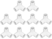 Flessi di rame 10 pezzi - Flessi a 3 vie - Flessi PVC angolo - Connettore angolare - Diametro interno 20mm - Flessi idraulici
