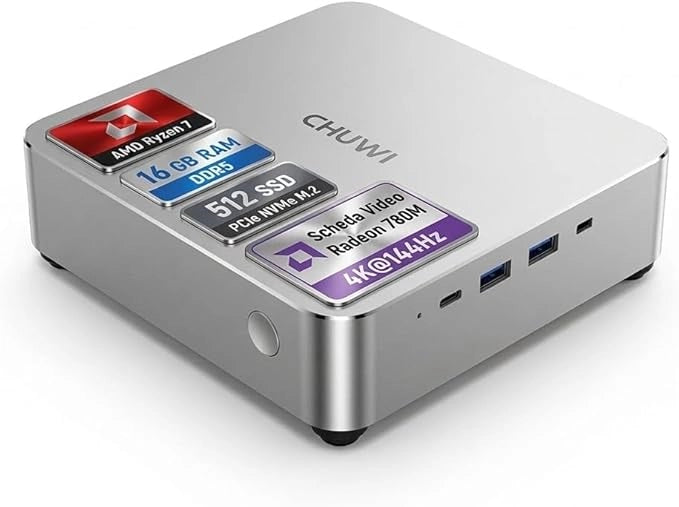 Mini PC CHUWI Aubox AMD Ryzen 7 8745HS (512 GB)